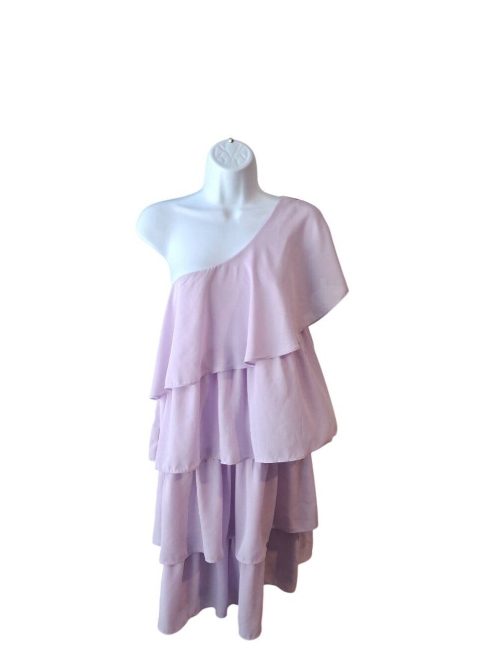 HYFVE One Shoulder Tiered Dress M Lavender Fairycore Cottagecore Romantic